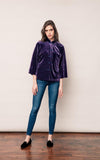 Velvet Blazer - Future Purple