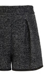 Wool Shorts - Herringbone wool