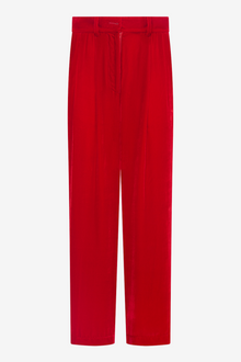 VELVET PANTS - BRIGHT RED