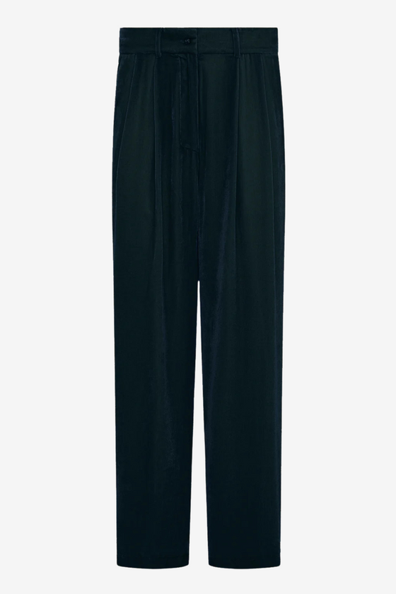 VELVET PANTS - BLACK
