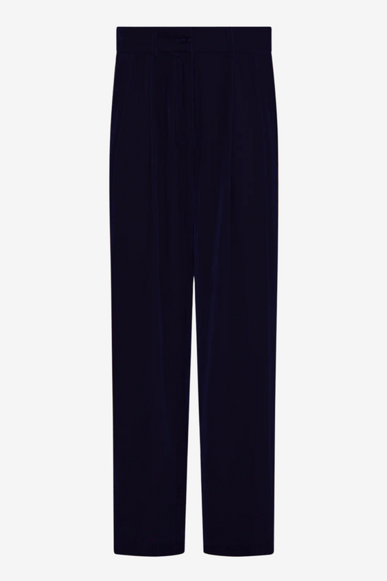 VELVET PANTS - BLUE