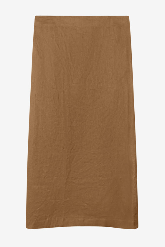 THE PORTOFINO LONG SKIRT - Teddy Brown