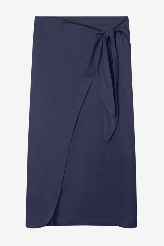 THE PORTOFINO LONG SKIRT - Storm Blue