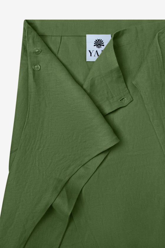 THE PORTOFINO LONG SKIRT - Grass Green
