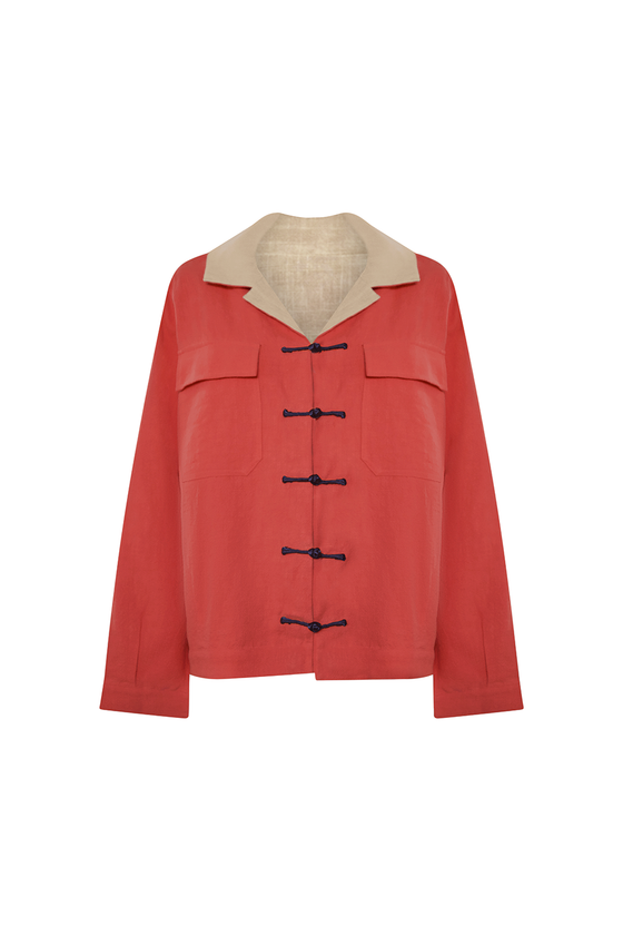 Reversible Weekend Blazer - Marfa Coral