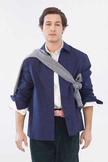  POPELINE SHIRT - DARK BLUE