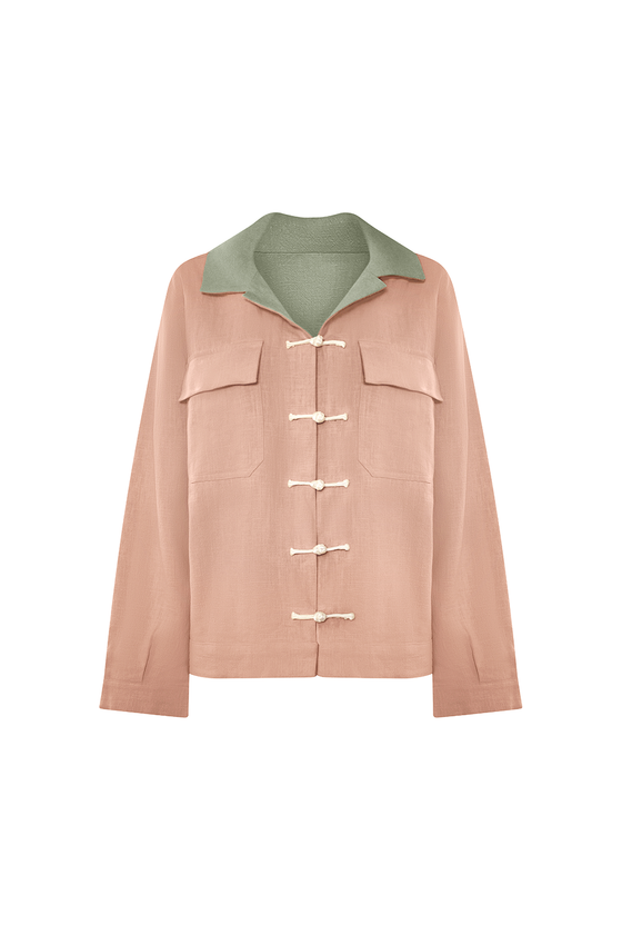 Reversible Weekend Blazer - Pink Green