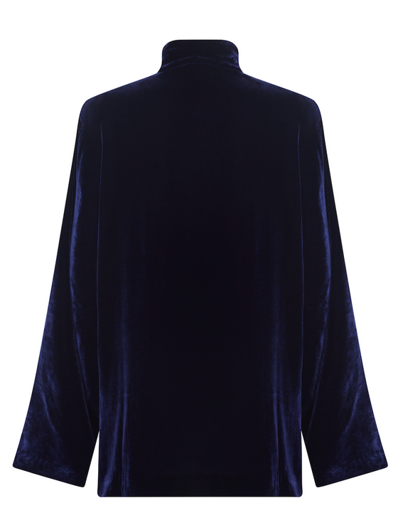 Velvet Blazer - Blue