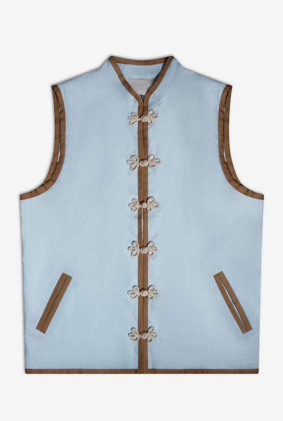 THE PORTOFINO VEST - Daylight Blue