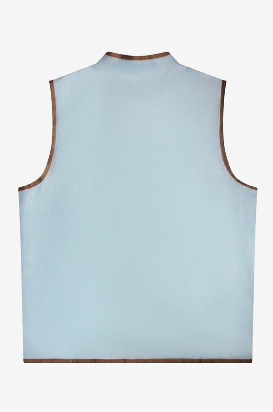 THE PORTOFINO VEST - Daylight Blue