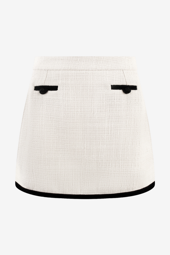 Bouclé SKIRT - OFF WHITE