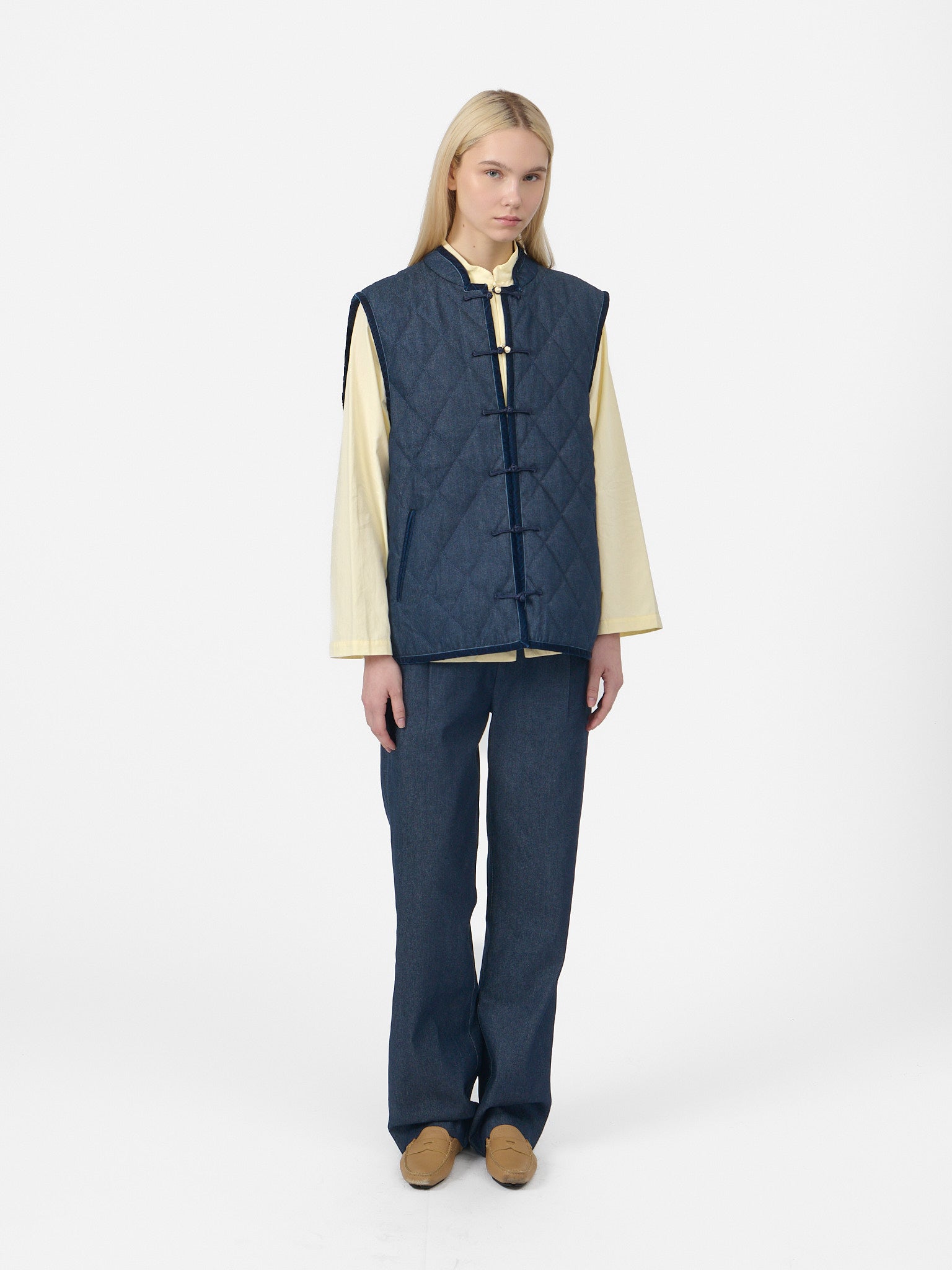 Charlie Vest in Raw Denim – YALI Milano