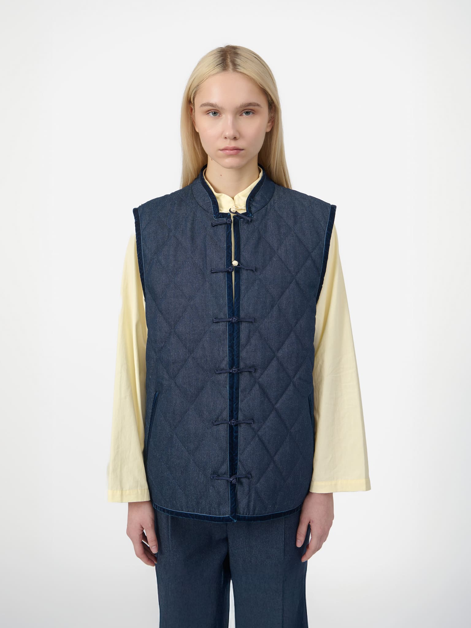 Charlie Vest in Raw Denim – YALI Milano