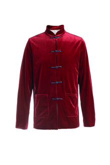  Velvet Blazer - Cardinal Red