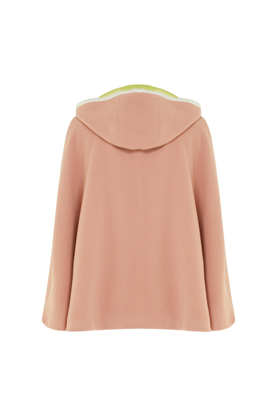 Wool Weekend Cape - Dust Pink