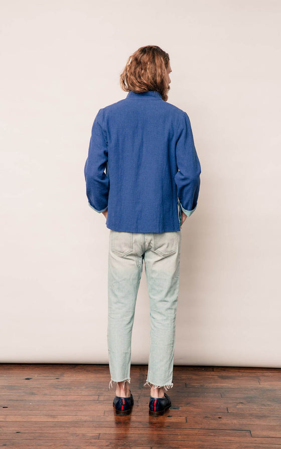 Reversible Weekend Blazer - Blue Nankeen