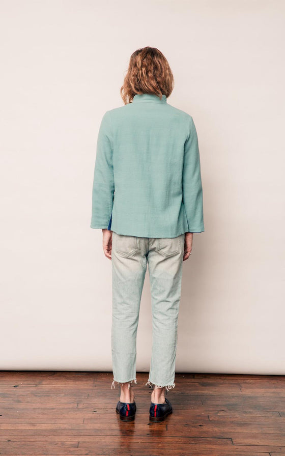 Reversible Weekend Blazer - Blue Nankeen