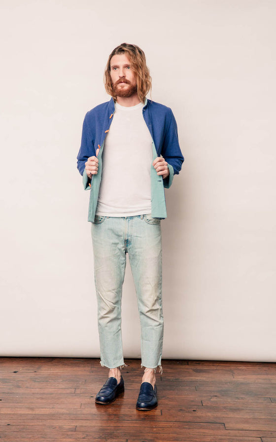 Reversible Weekend Blazer - Blue Nankeen