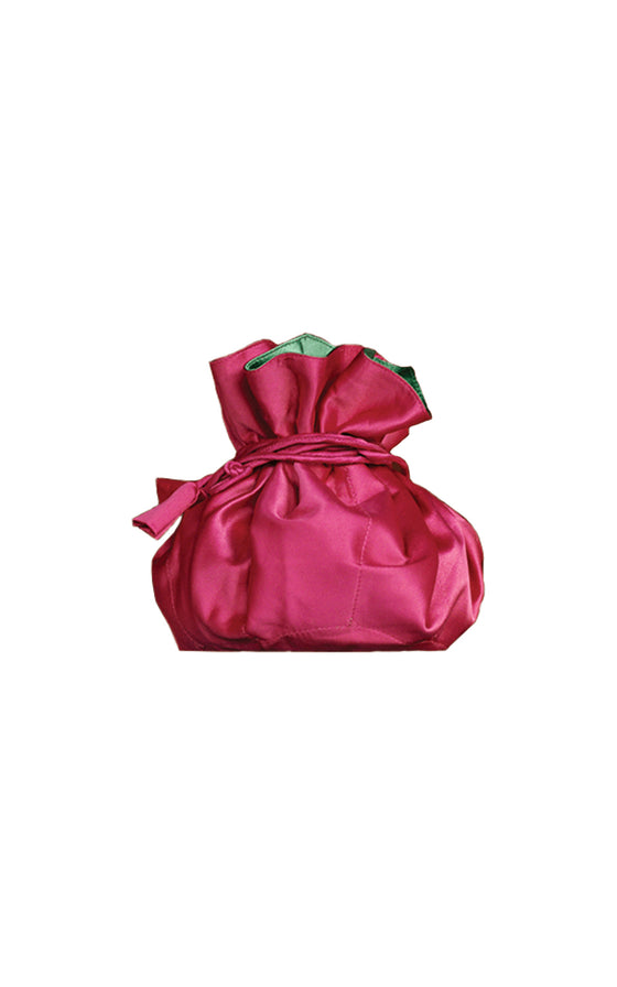 Bao Bag - Fuchsia and Green