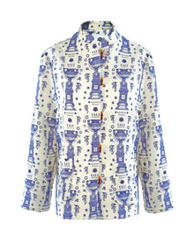  Double Crepe Wool Blazer - Piranesi
