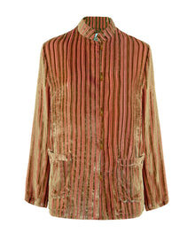  Velvet Blazer - Gea Gold Devoré
