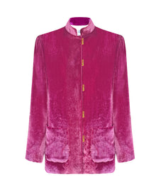  Velvet Blazer - Meggy Fucsia