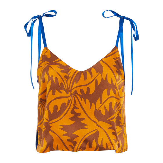 Psychedelic Silk Cami - Orange