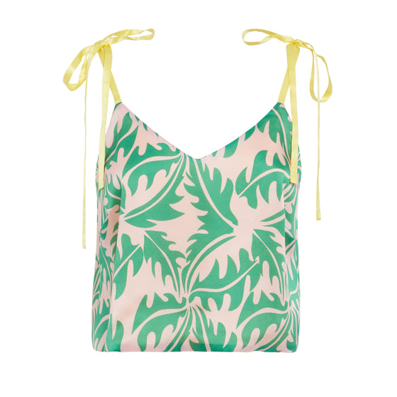 Psychedelic Silk Cami - Pink