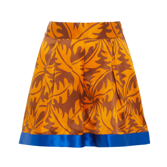 Psychedelic Silk Shorts - Orange