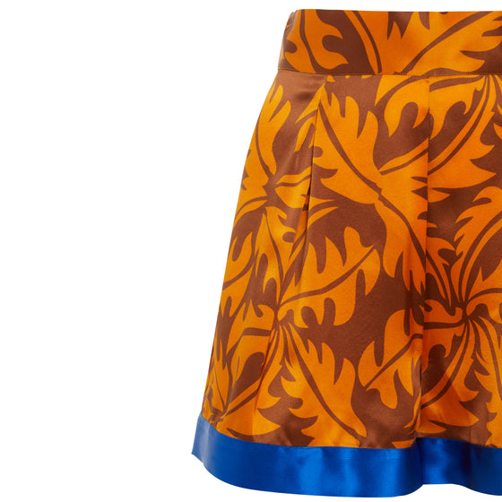 Psychedelic Silk Shorts - Orange