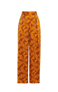  Psychedelic Silk Pants - Orange