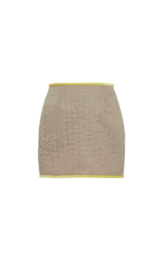 Puffer Mini Skirt - Sugarcane