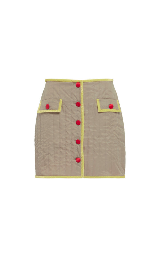 Puffer Mini Skirt - Sugarcane