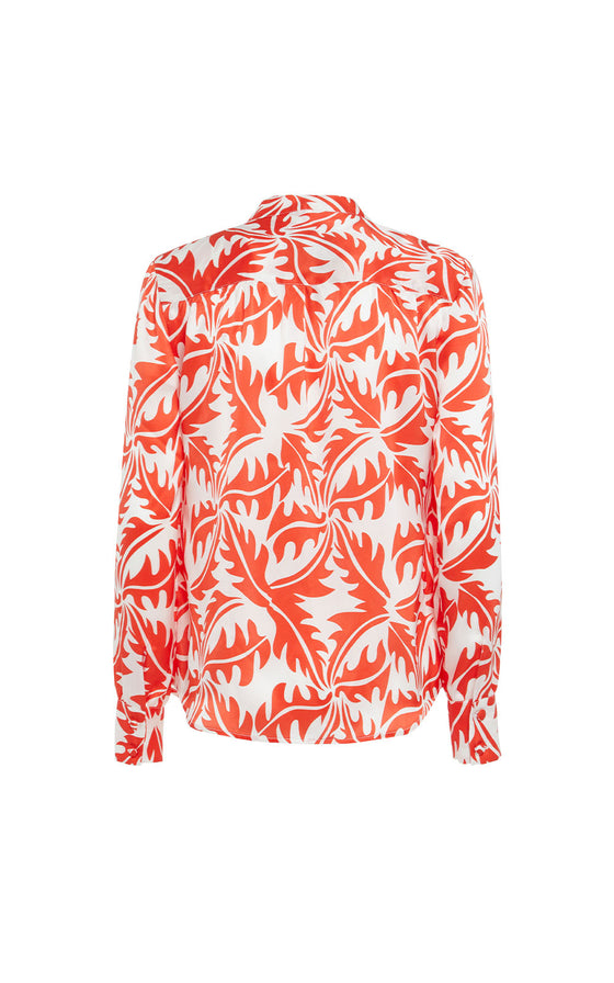 Psychedelic Silk Shirt - Red