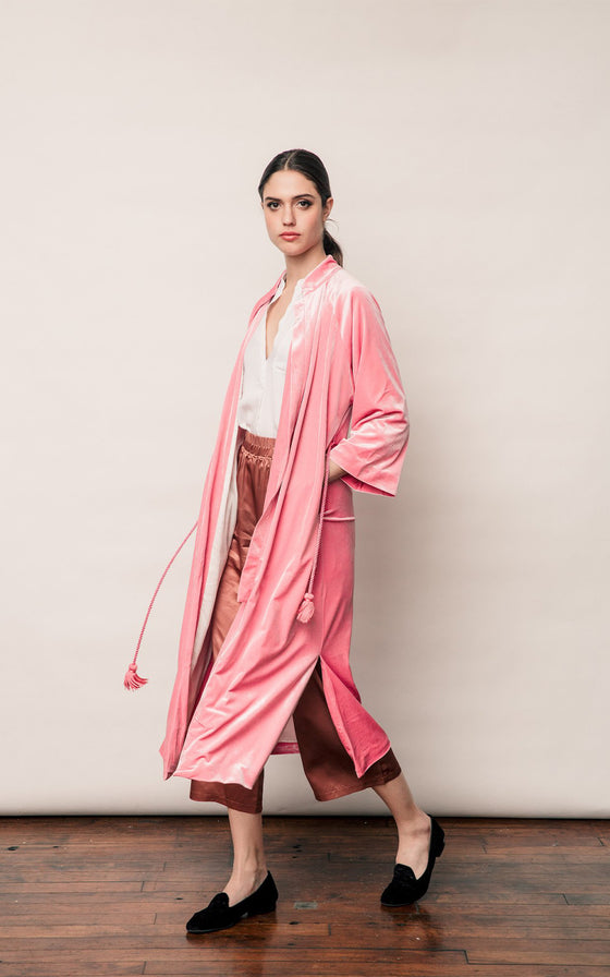 Velvet Light Coat - Pink Gummy