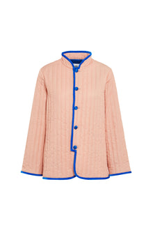  Puffer Blazer - Peach Pink