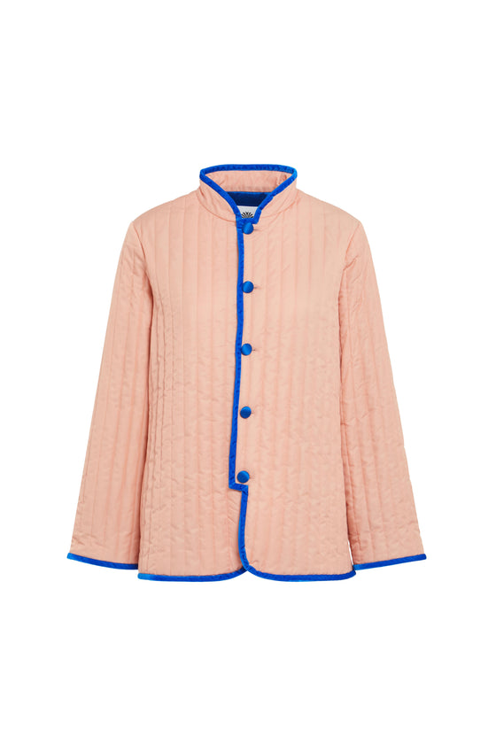 Puffer Blazer - Peach Pink