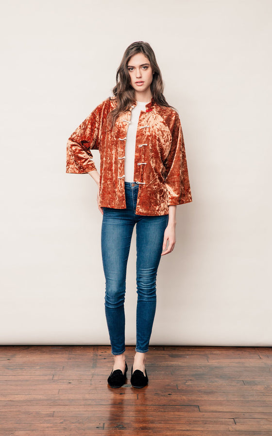 Velvet Blazer - Venezia Copper