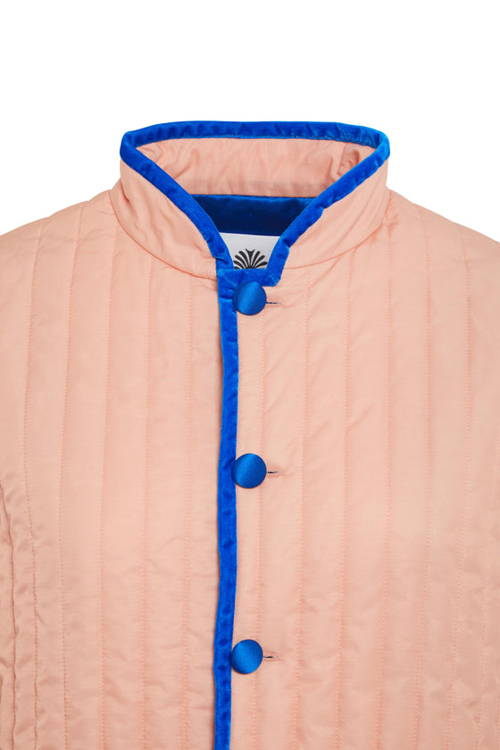 Puffer Blazer - Peach Pink