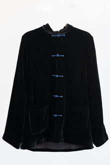  Velvet Blazer - Black Night